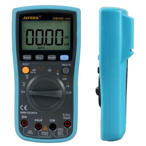 AUTOOL DM400 Digital Multimeter 6000 Counts Backlight AC/DC Ammeter Voltmeter Ohm Portable Meter - Image 8