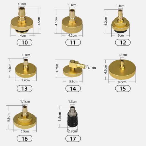 AUTOOL 17-Piece Brake Fluid changer Adapters - Image 3