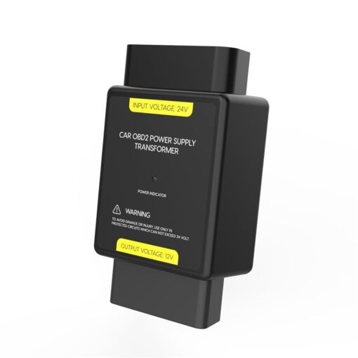 OBD2 Power Supply Transformer 24V to 12V OBD Power Supply Converter OBD2 Voltage Converter
