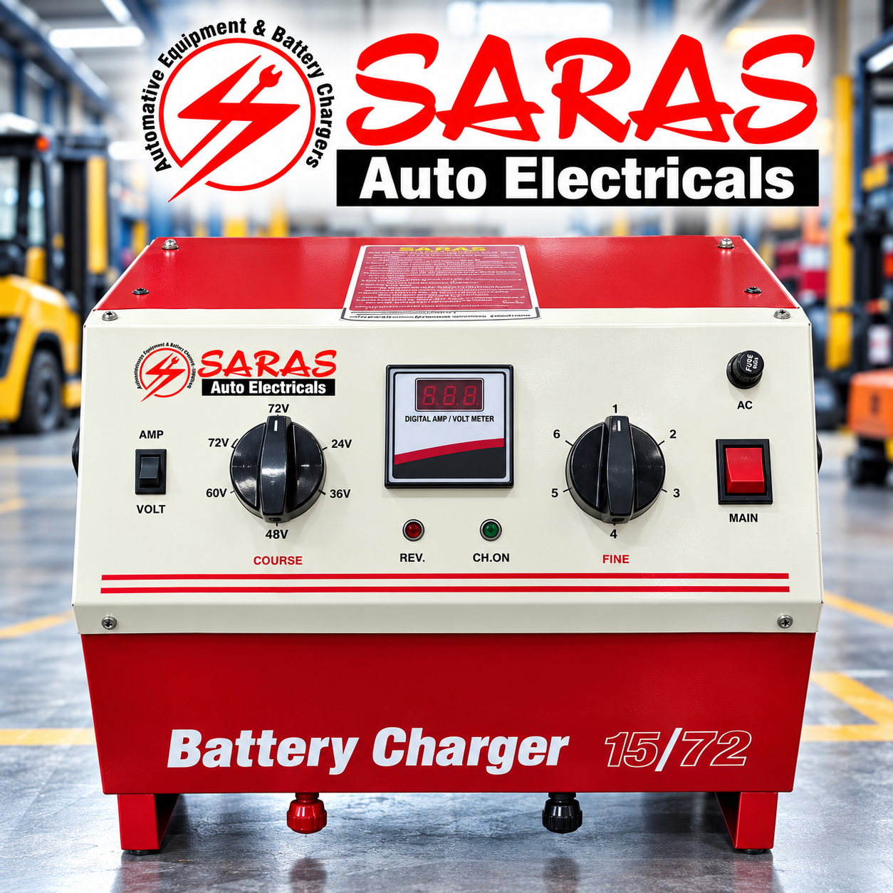 72V 10A Battery Charger – Heavy Duty Copper Coil Transformer