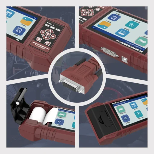 FXTUL M6 Motorcycle Diagnostic Tool For Harley BMW Supports 70+ Motor Brands, Full System Coverage, Real-time Recording, Printable Reports - Image 7