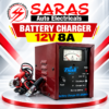 12V 8A Battery Charger – Heavy Duty Copper Coil Transformer