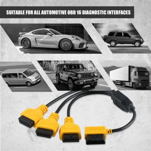 AUTOOL OBD2 16Pin Extension Cable 1.5m Car OBD Connect Extend Adapter Wire ELM327 OBD II OBD2 Extension Connector Cord - Image 8
