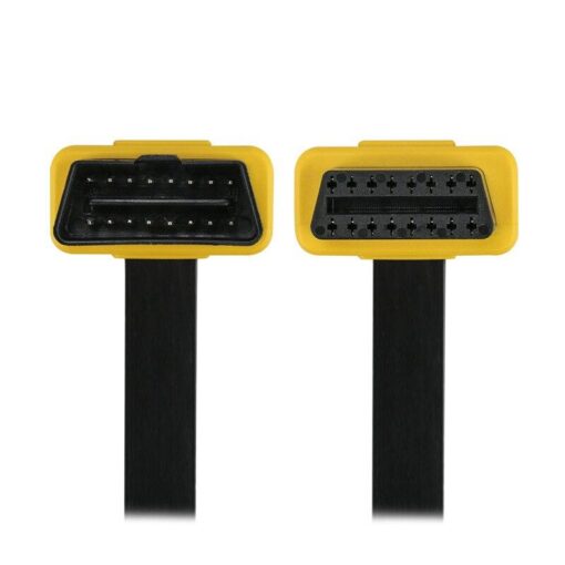 AUTOOL 100cm Cars OBD2 Connector Extension Cable Flat Wire 16Pin Male to Female Extension Flat Cord Adapter OBD2 Extend Cable
