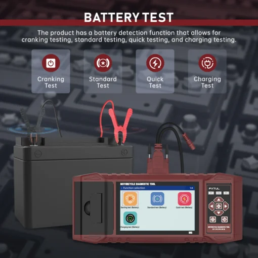 FXTUL M6 Motorcycle Diagnostic Tool For Harley BMW Supports 70+ Motor Brands, Full System Coverage, Real-time Recording, Printable Reports - Image 16