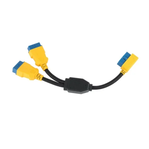 AUTOOL 35CM Car OBD2 Cable Connector Car OBD2 Adapter 1 to 2 Splitter Wire 16pin OBDII Male to Female Extension Cord Connection