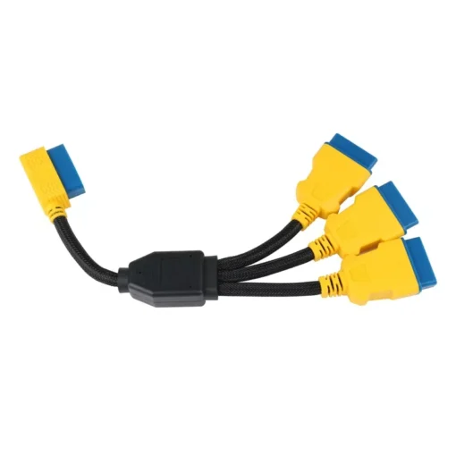 AUTOOL 35CM OBD2 Splitter Cable OBD2 Extend Cables 1 to 3 Converter Adapter 16pin OBDII Male to Female Extension Cord Connection