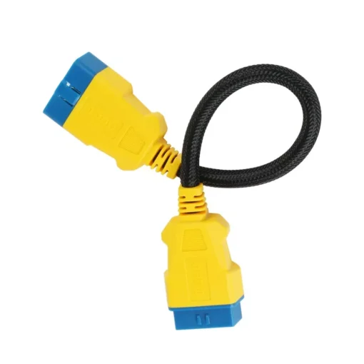 AUTOOL 36CM Car OBD2 Reinforced Nylon Extension Cord Male to Female Cable for Launch