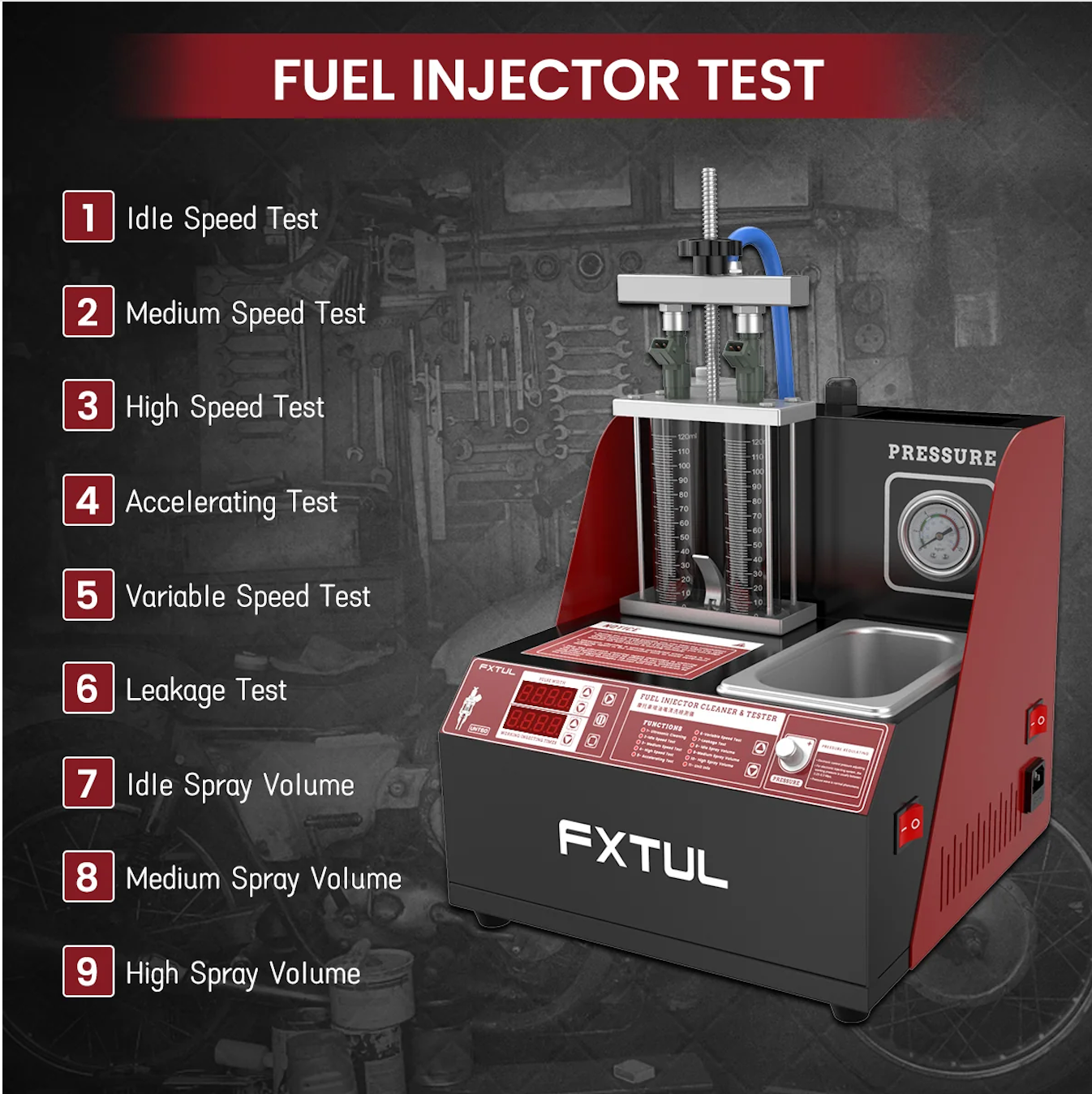 FXTUL UNT60 Fuel Injector Tester an Cleaner For BS6 2 Wheeler - Image 3