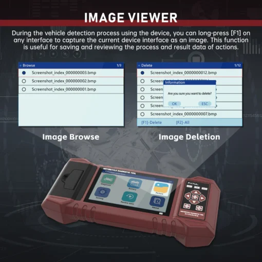 FXTUL M6 Motorcycle Diagnostic Tool For Harley BMW Supports 70+ Motor Brands, Full System Coverage, Real-time Recording, Printable Reports - Image 12