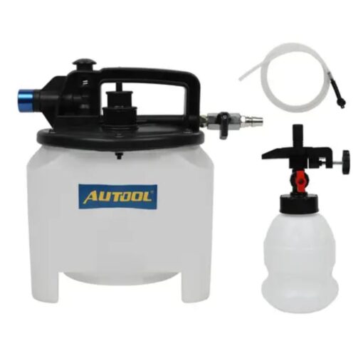 AUTOOL NEW 2023 2L Auto Brake Oil Exchanger Vehicle Pneumatic Fuel Dispenser Pneumatic Filling Machine Brake Fluid Changer