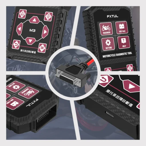 FXTUL M3 Motorcycle Diagnostic Tool OBD2 Code Reader Scan Tool For Honda Yamaha Motorcycle - Image 3