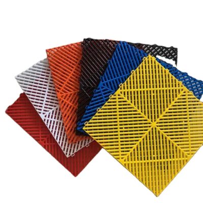 PCC Car Wash Floor Mat Tile, 40x40cm (1.72 sq. ft), Thickness 18mm