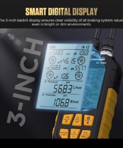autool pt660 brake pressure gauge for brake system checking supports two channel