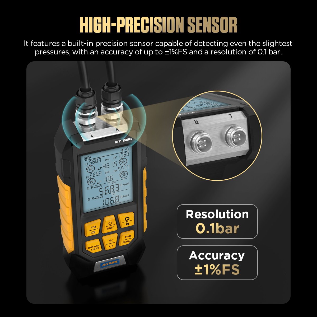 PT660 AUTOOL Digital Brake Pressure Gauge for brake system - Image 3
