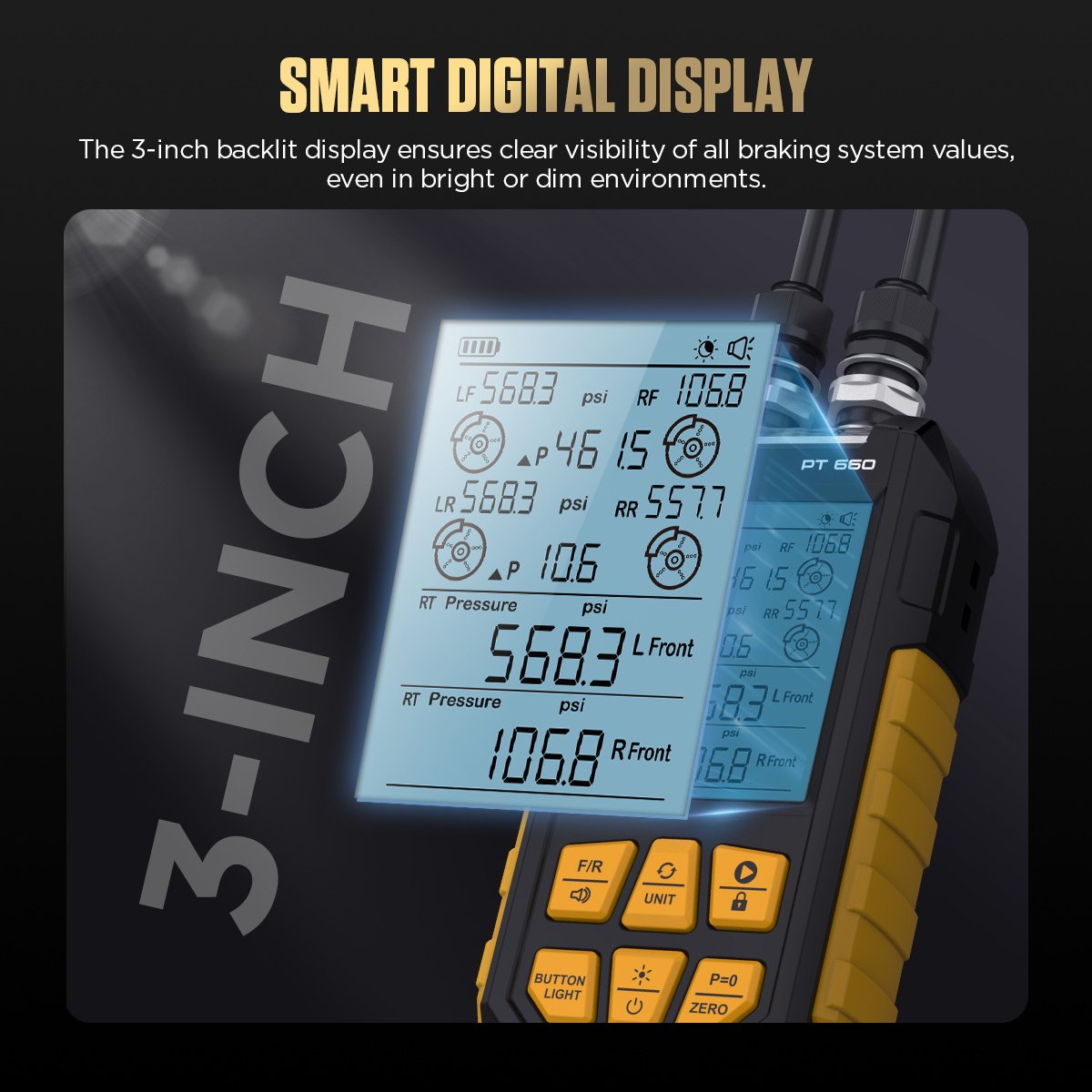 PT660 AUTOOL Digital Brake Pressure Gauge for brake system - Image 5