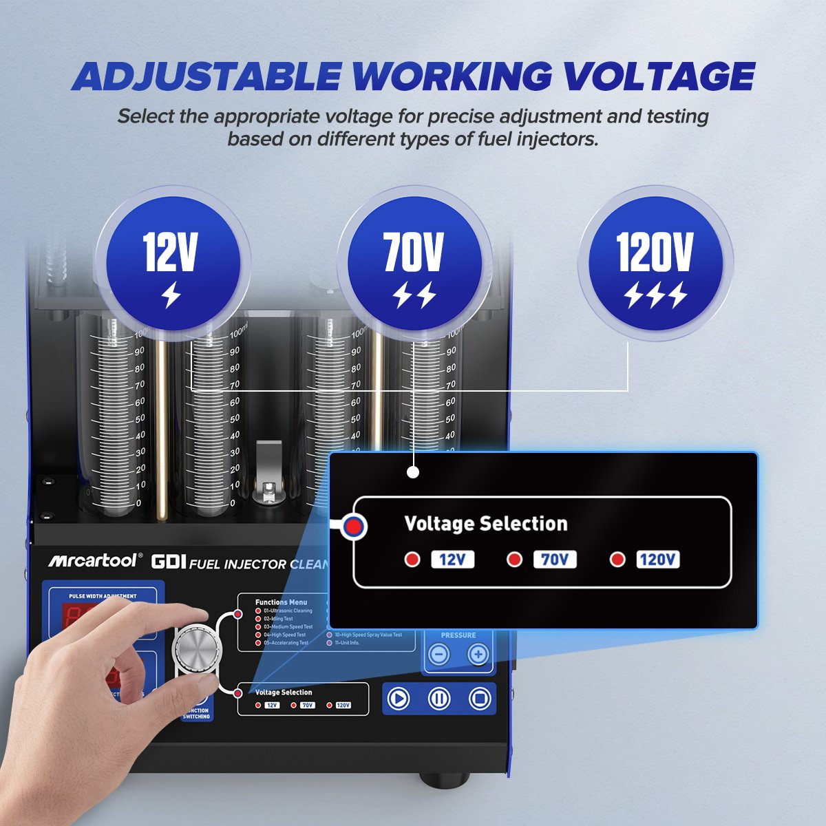V209 MRCARTOOL GDI Petrol Fuel Injector Cleaner 4-Cylinder - Image 3