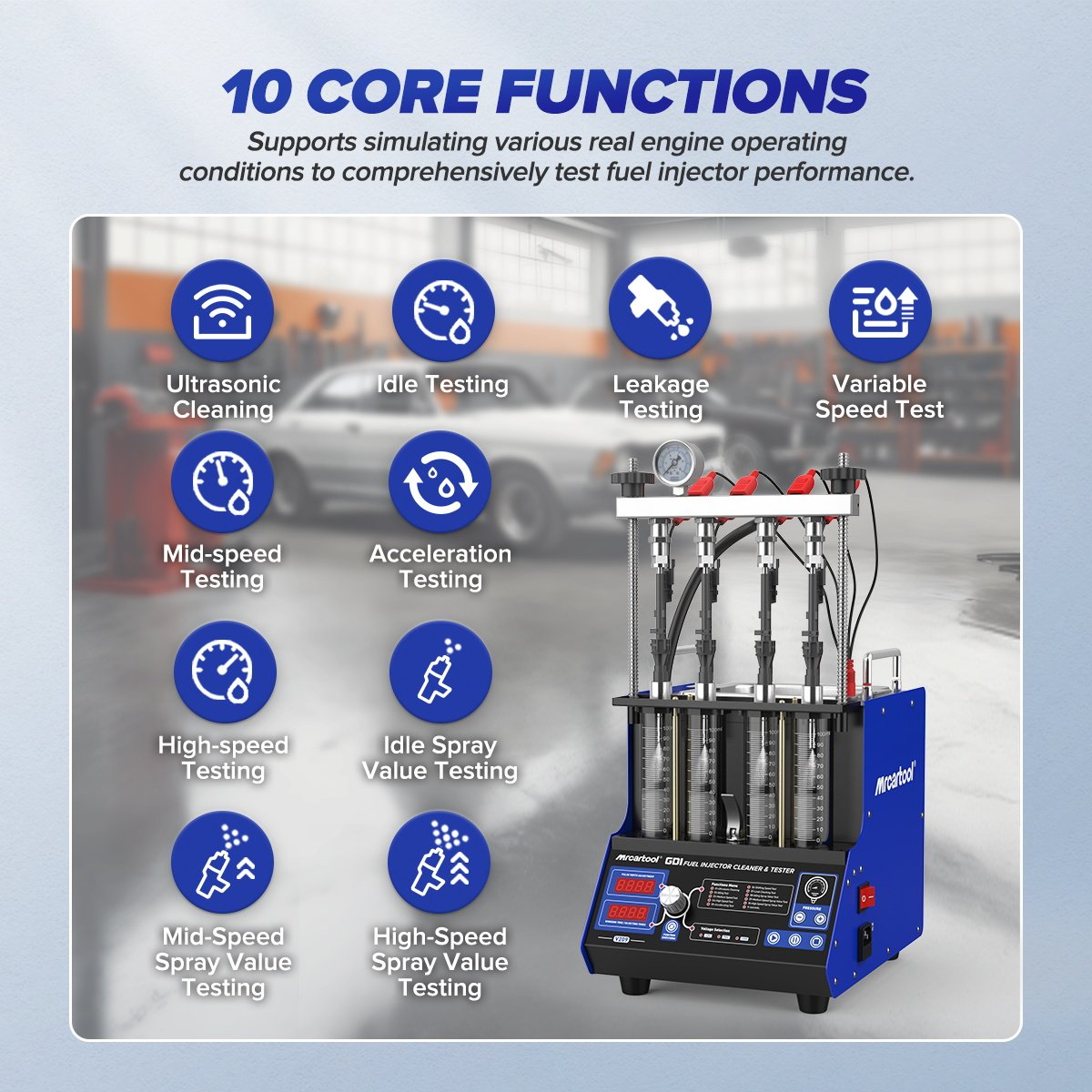V209 MRCARTOOL GDI Petrol Fuel Injector Cleaner 4-Cylinder - Image 8