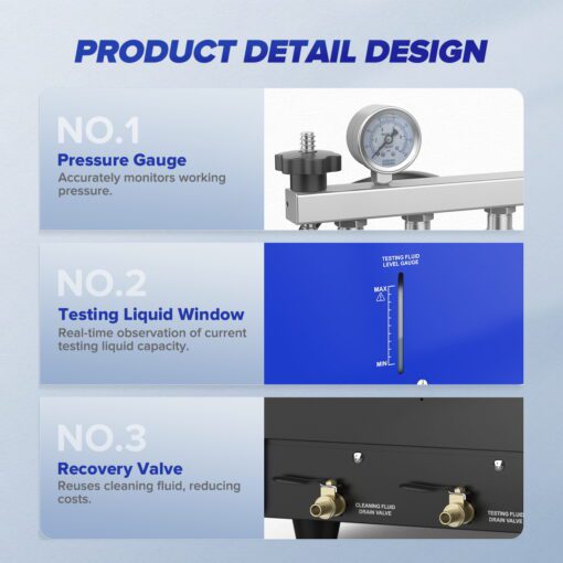 MRCARTOOL V209 GDI Fuel Injector Cleaner Machine Fuel Injector Test Tool - Image 9