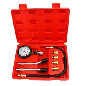 8PCS Petrol Engine Compression Cylinder Pressure Test Tool Kit for Car & Truck, Automotive Test Kit
