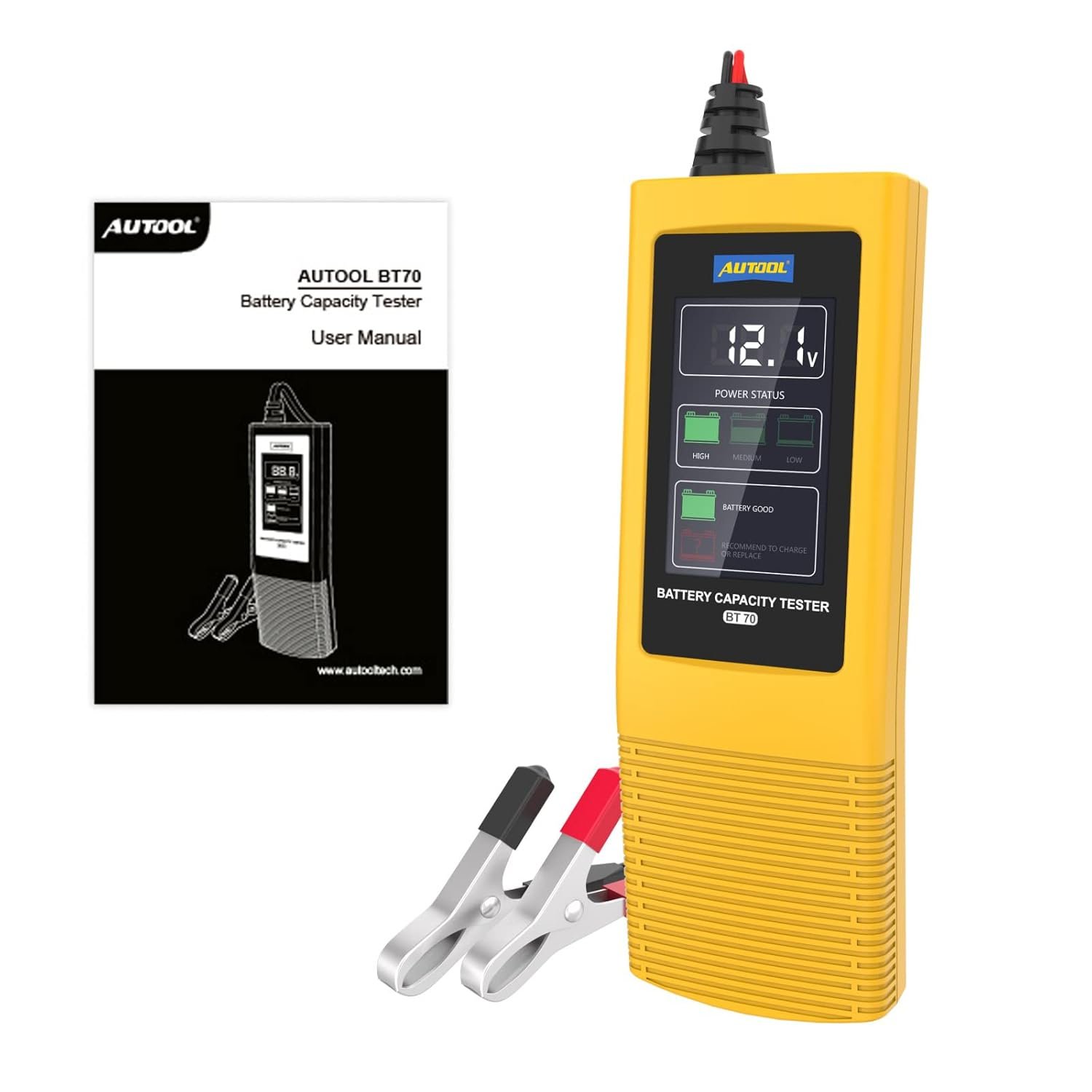 Autool BT70 mini automotive voltage battery monitor car battery capacity tester 12V 24V - Image 8