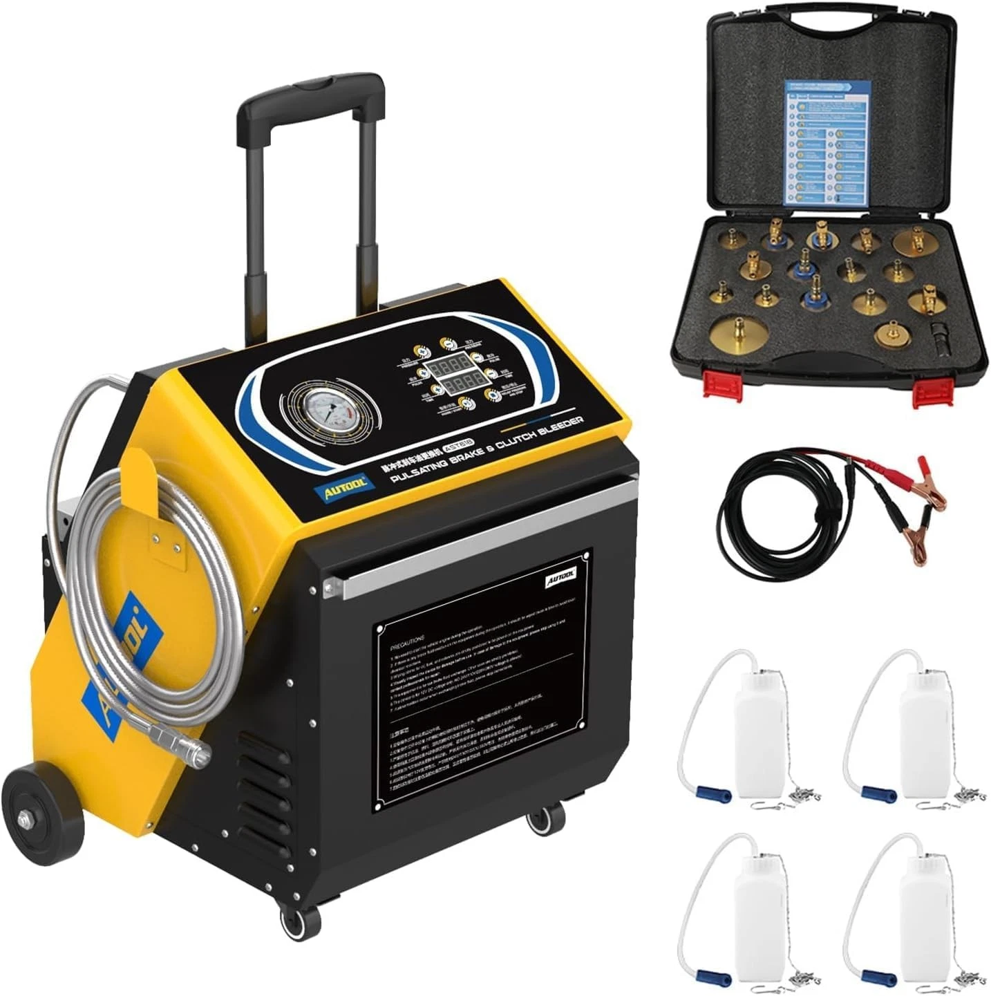 AUTOOL Electric Brake Fluid Bleeder AST618 Brake Pressure Bleeder Bleeding Oil Exchange